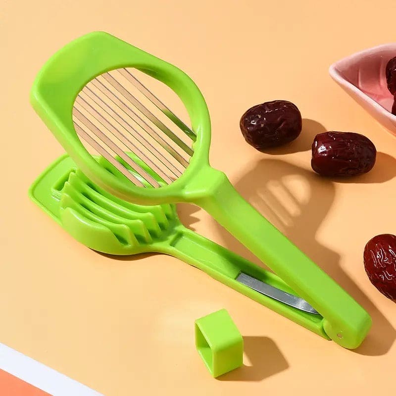 Egg Split Slicer, Stainless Steel Egg Cutter, Multifunction Egg Kiwi Date Divider Slicing Mold, Stainless Steel Wire for Home Kitchen Bar Egg Split Slicer, Stainless Steel Egg Cutter, Multifunction Egg Kiwi Date Divider Slicing Mold, Stainless Steel Wire for Home Kitchen Bar